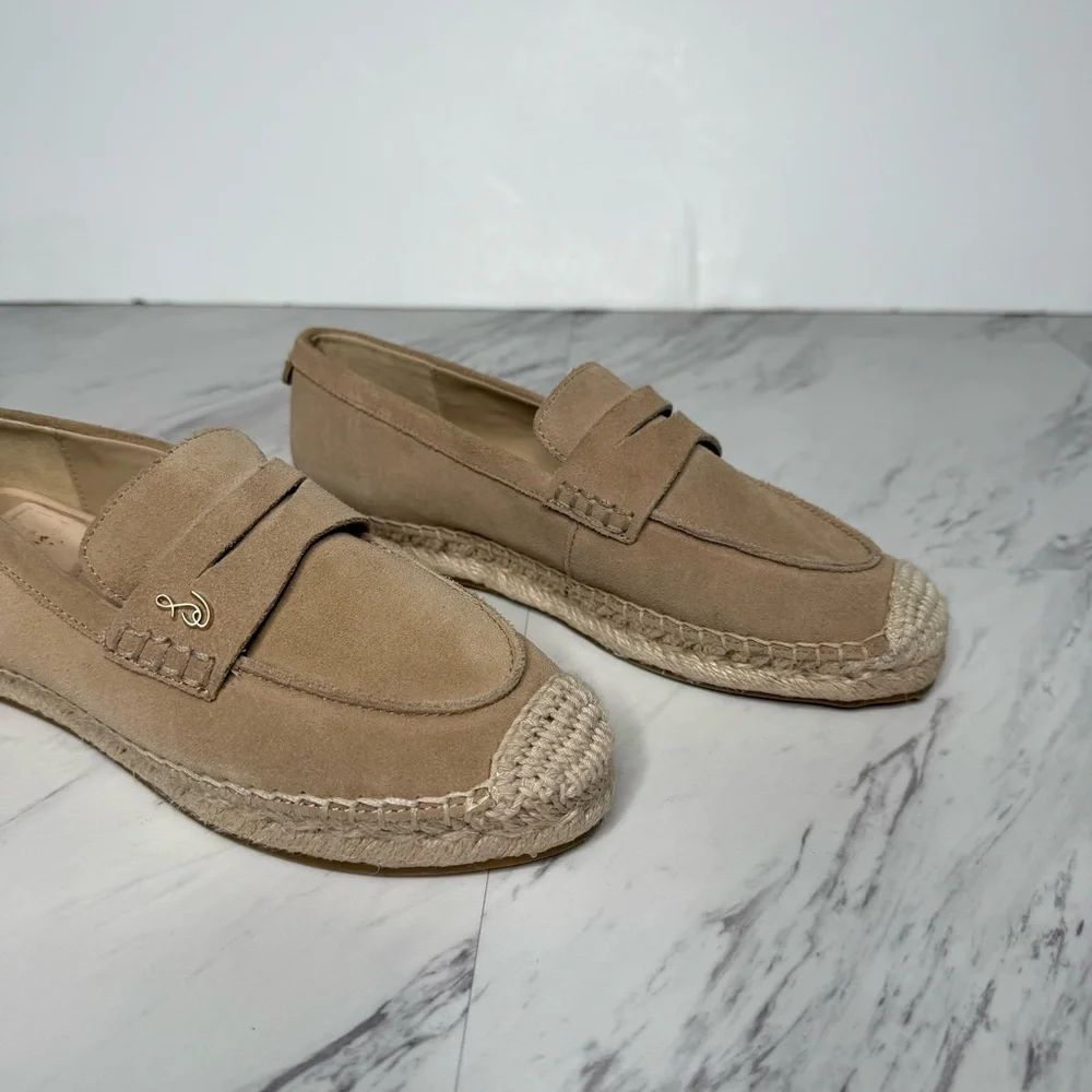 Sam Edelman Kai Tan Suede Espadrilles Loafer 6M
